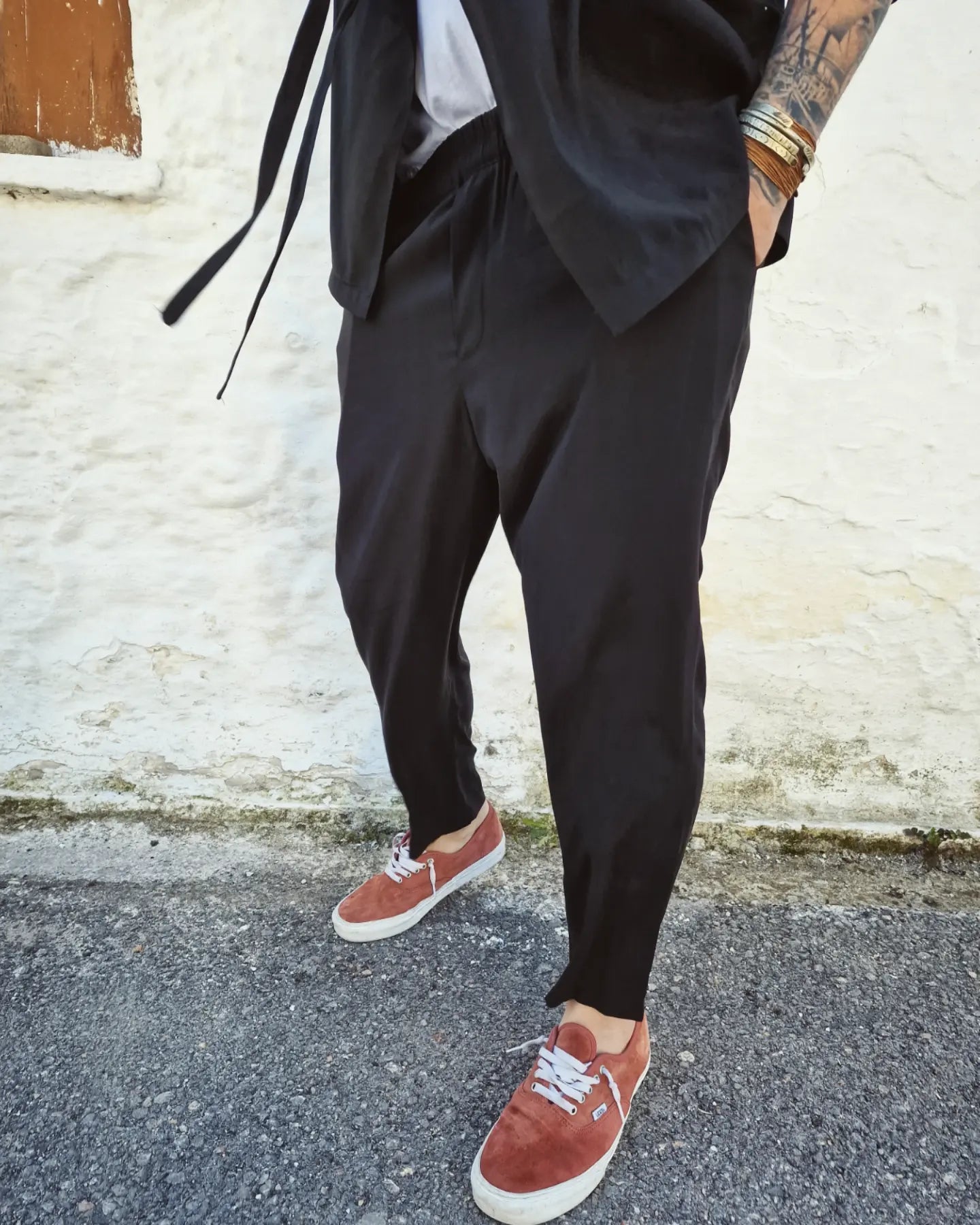 ALABAMA υφασμάτινο παντελόνι σε κανονική γραμμή - Bohoskull