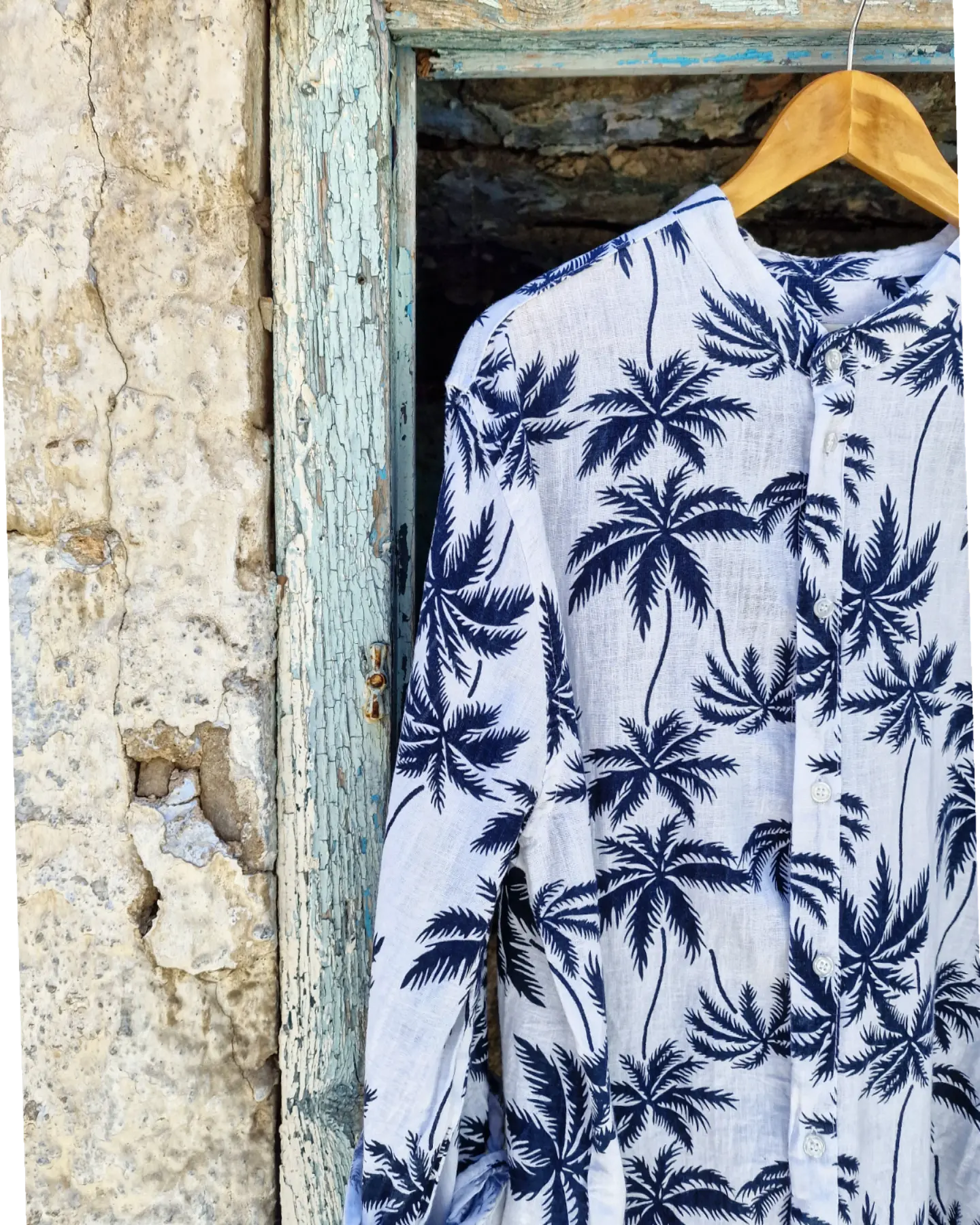 PALM TREE λινό πουκάμισο - Bohoskull