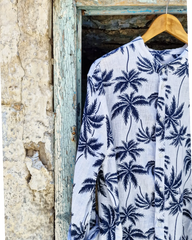 PALM TREE λινό πουκάμισο - Bohoskull