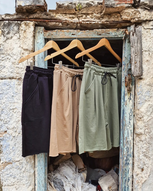 PLATO μακριά Βαμβακερή Bερμούδα - Bohoskull