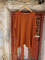 ARCADI Μπλούζα Onesize Oversized σε Άνετη Γραμμή - Bohoskull