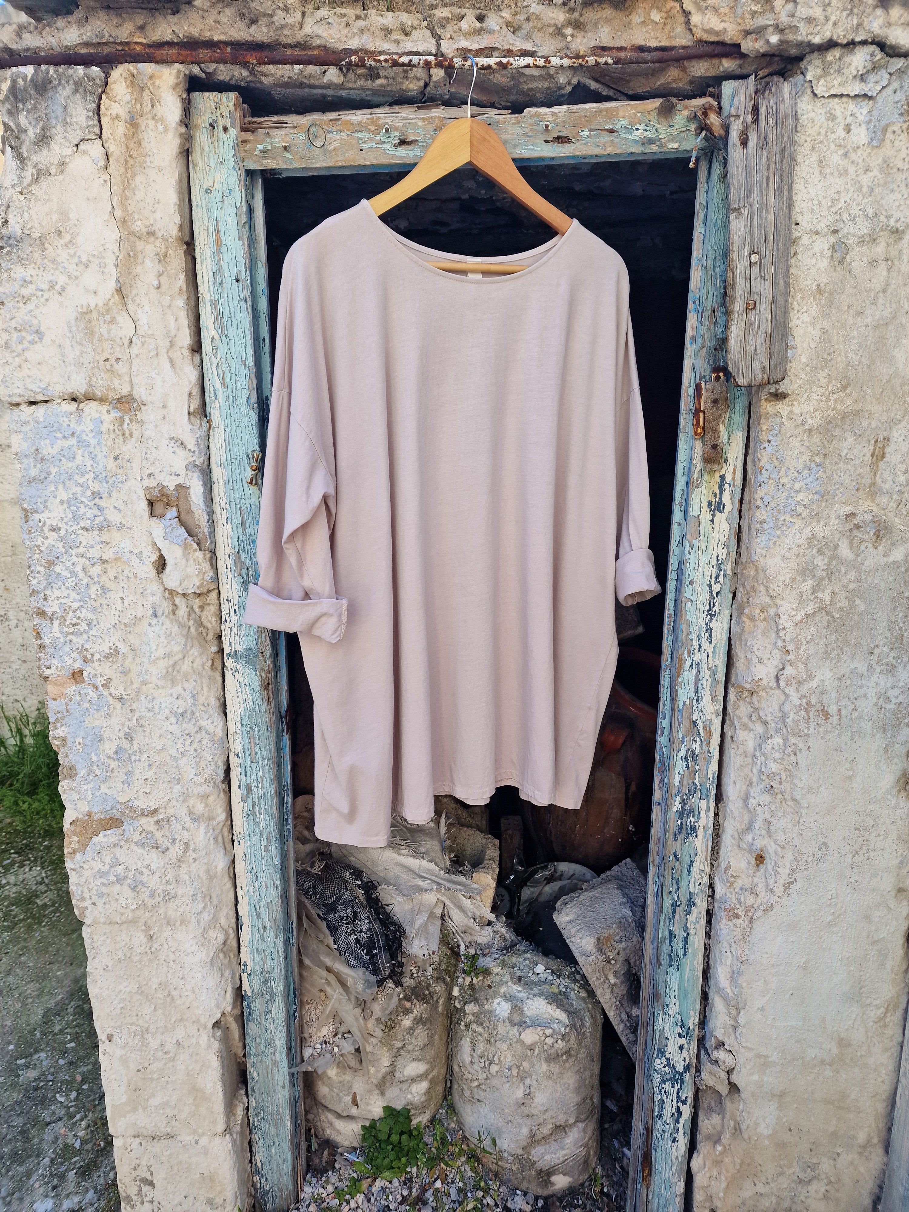 ARCADI Μπλούζα Onesize Oversized σε Άνετη Γραμμή - Bohoskull