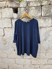 ARCADI Μπλούζα Onesize Oversized σε Άνετη Γραμμή - Bohoskull