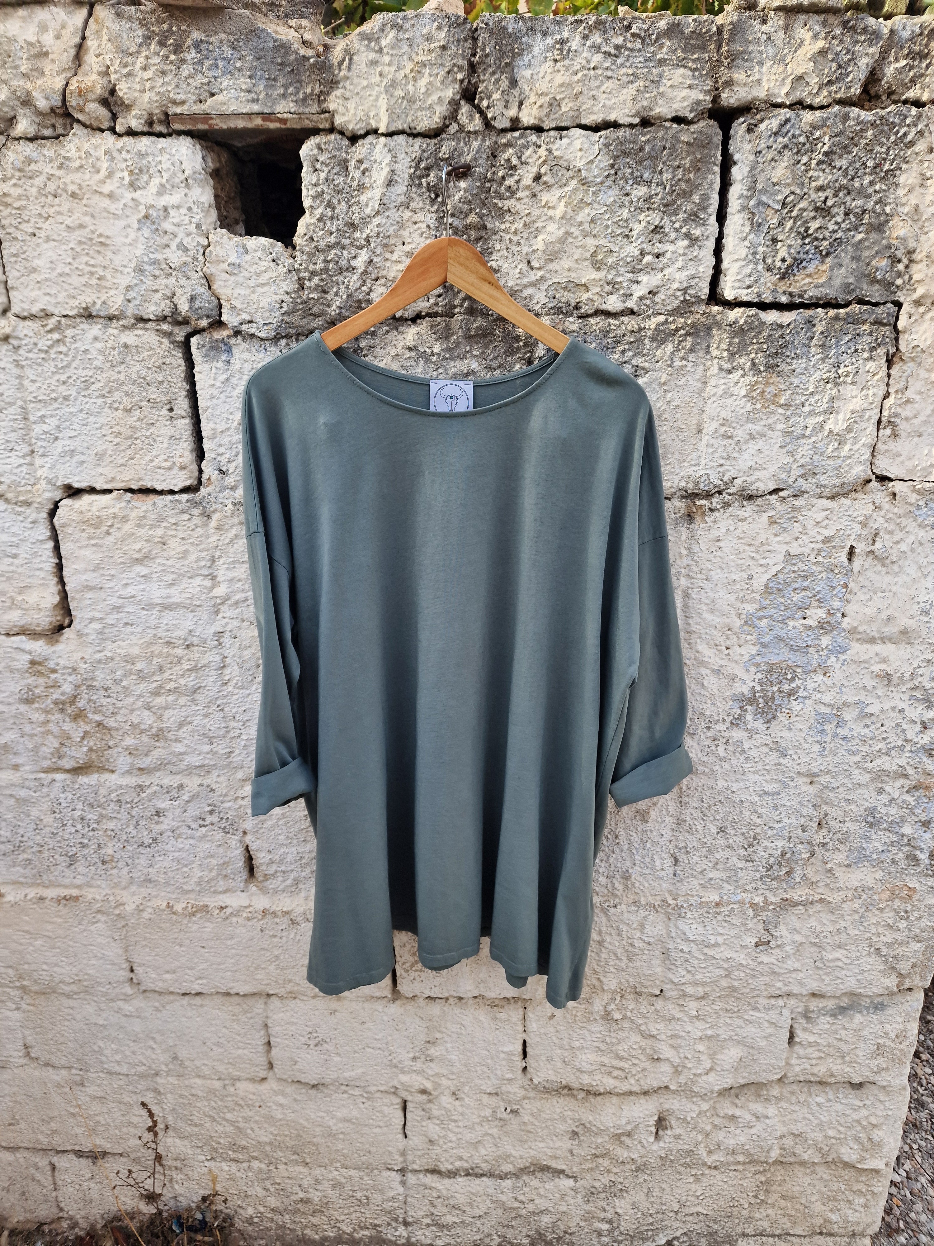 ARCADI Μπλούζα Onesize Oversized σε Άνετη Γραμμή - Bohoskull