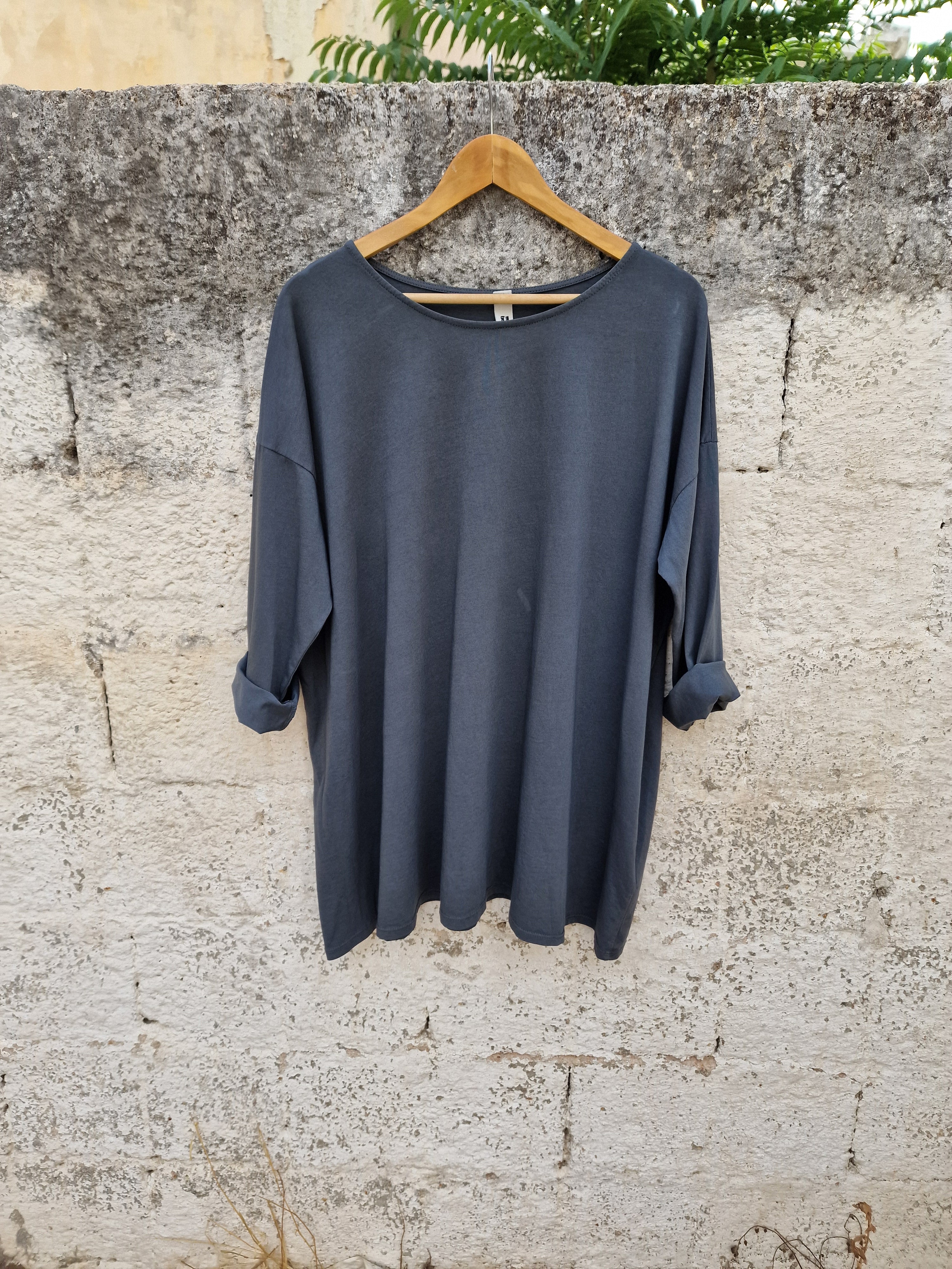 ARCADI Μπλούζα Onesize Oversized σε Άνετη Γραμμή - Bohoskull