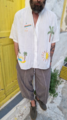 Rasem cotton oversized shirts.