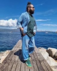 Misael jean oversized παντελόνι