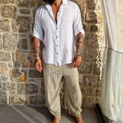 Maikel oversized  linen shirt