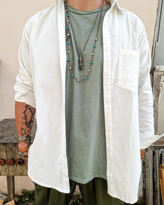 Zach corduroy shirt with a relaxed fit