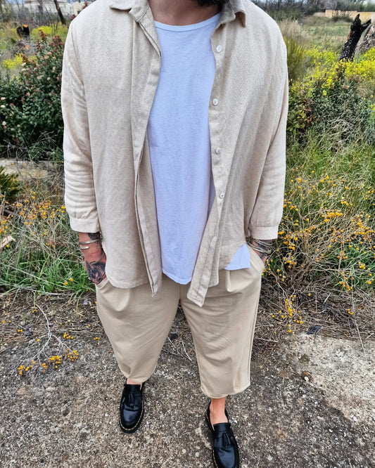 Kasparas oversized linen shirt