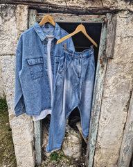 NEDAS  jean  παντελόνι  unisex σε άνετη γραμμή