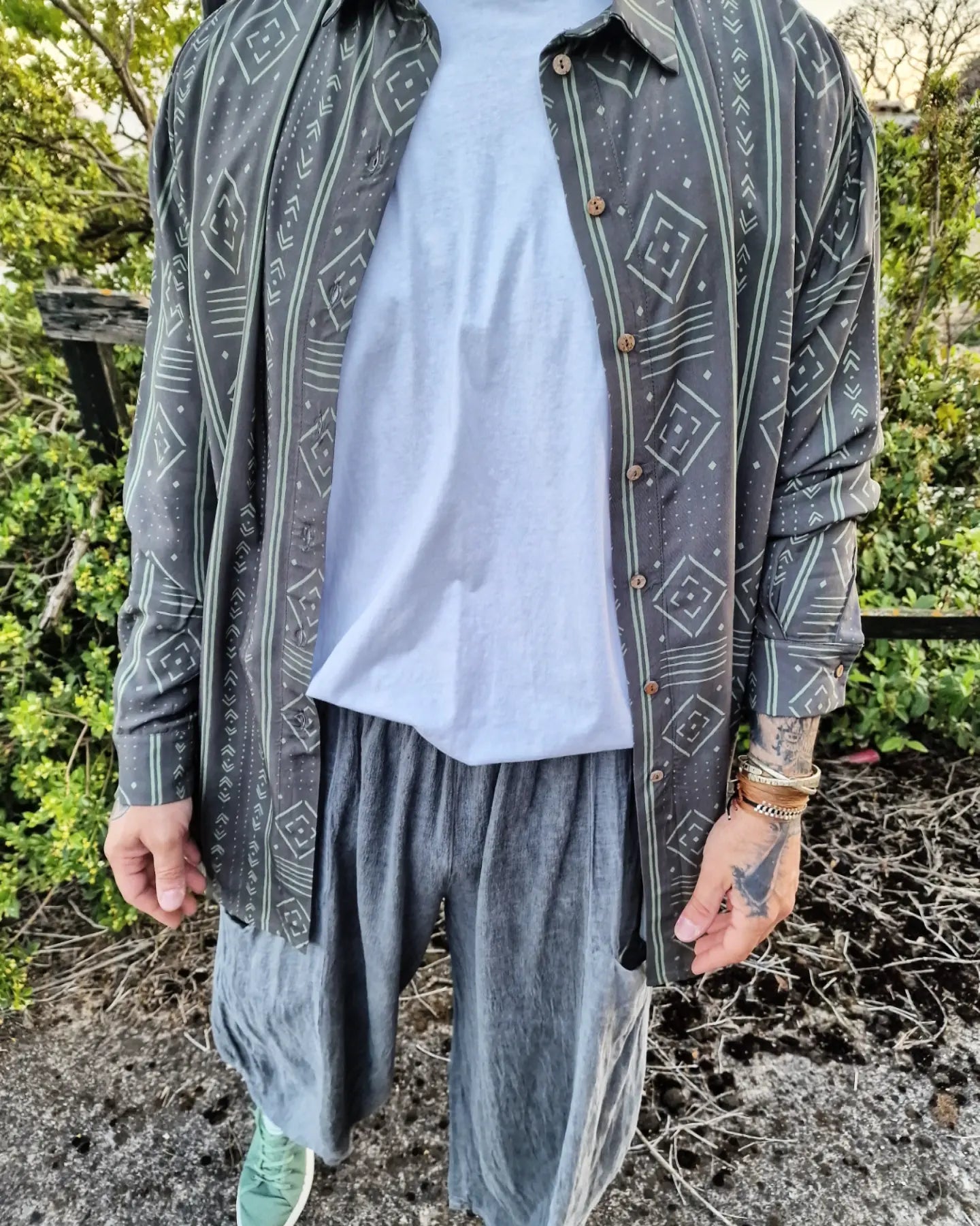 FISHER πουκαμίσα oversized - Bohoskull