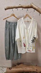 Rasem cotton oversized shirts.