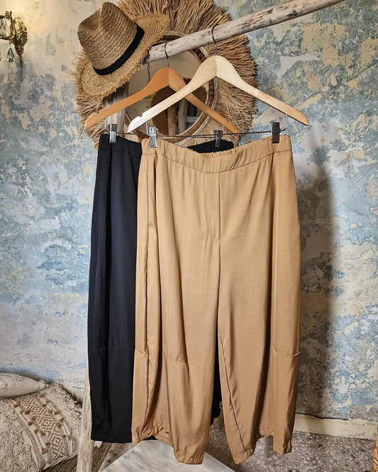 BASILICATA  japanese  παντελόνι oversized  σε άνετη γραμμή - Bohoskull