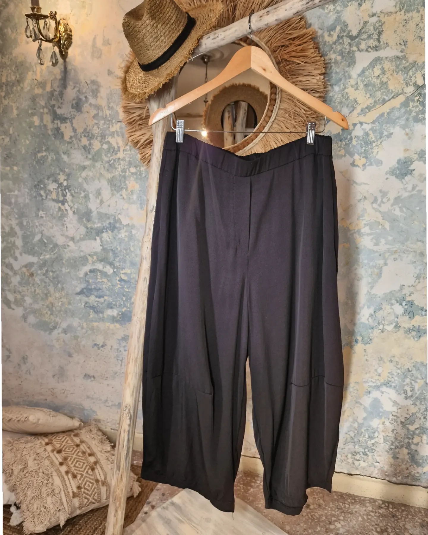 BASILICATA  japanese  παντελόνι oversized  σε άνετη γραμμή - Bohoskull